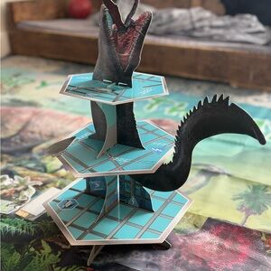 Dinosaur Themed 3-Tier Cupcake Stand